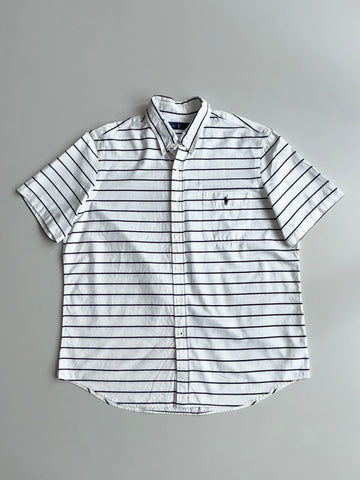 Polo Ralph Lauren Striped Short Sleeve Shirt – White/Navy (2XL)