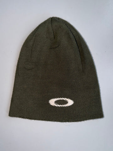 Vintage Oakley Software Inc. Olive Green Knit Beanie | Made in USA | One Size