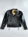 Old Times Vintage Biker Pure Leather Jacket (M)