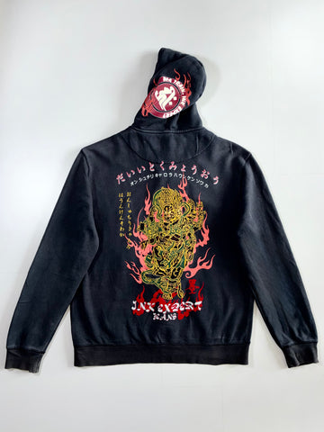 Big Train x Ink Expert Japanese Flame Graphic Zip Hoodie (XL)