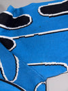 Kenzo Paris Blue Black Abstract Jacquard Knit Sweater – (M)