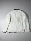Adidas Reversible White Sherpa Fleece & Black Full-Zip Jacket (S)