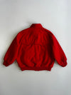 Polo Ralph Lauren 100% Wool Crest Shield Patch Striped Knit Collar Red Bomber Jacket (M)