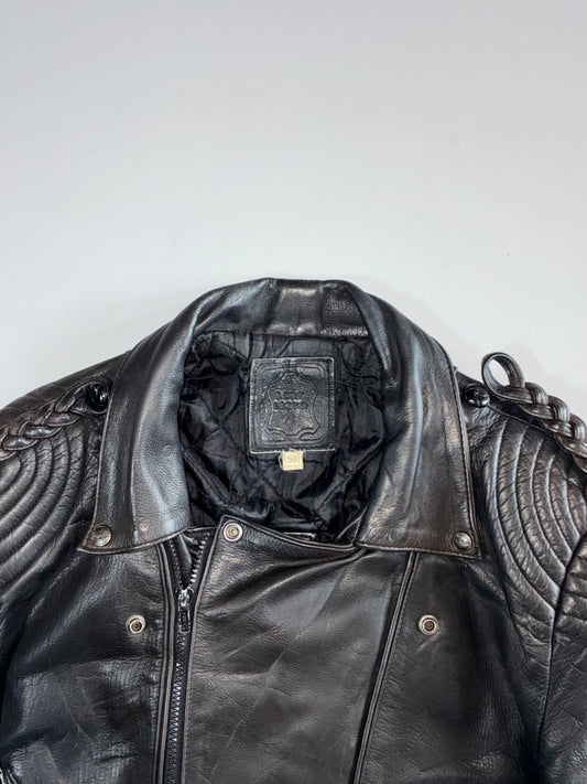 Etch Leder Premium Original Heavy Leather Jacket (M/L)