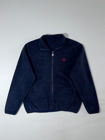 Beverly Hills Polo Club Navy Fleece Full-Zip Jacket (L)