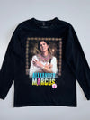 Alexander Marcus Official Merch Egyptian Pharaoh Portrait Graphic Long Sleeve T-Shirt Black (L)