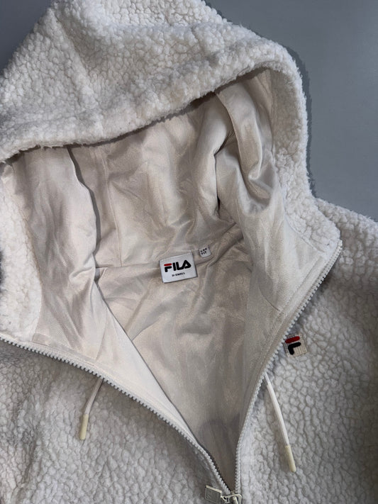 Fila Sherpa Fleece White Jacket (M)