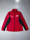 Kappa Colorblock Zip-Up Track Jacket – Red/Black, (S/M)