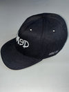 Vintage Nebelkind Black INKD Embroidered Snapback Cap (Adjustable)
