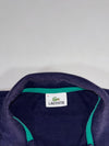 Lacoste Colorblock Navy & White Striped Polo (L)