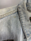 Vintage Black Cow Acid Wash Denim Racing Vest – BMW, Rothmans, Honda, Harley Patches (XL)