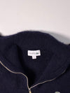 Lacoste Fuzzy Knit Quarter Zip Sweater  (S)