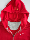 Nike | IIIX Embroidered Full Zip Hoodie | Red | Size L/XL