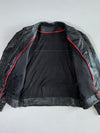 Vintage Black Leather Moto Jacket (Xl/2Xl)