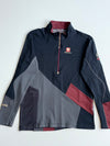 Black Yak Extreme Peak Colorblock Quarter Zip – Black/Grey/Burgundy (S)