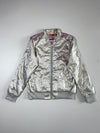 Puma Silver Metallic Zip-Up Track Jacket  (XS)