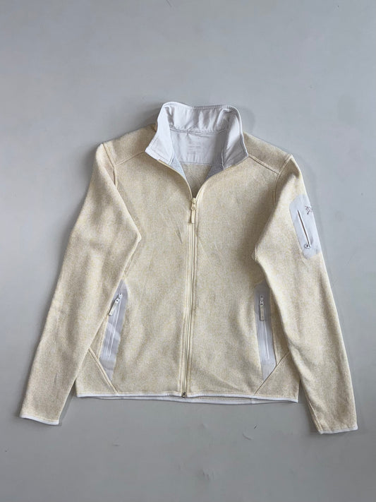 Arc’teryx Women’s Covert Cardigan Cream Fleece Jacket(S)