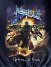 Judas Priest “Redeemer of Souls” Faded Black Zip-Up Band Hoodie (L)
