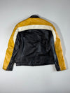 Wilsons Leather M. Julian Café Racer Jacket – Black/Mustard Yellow (M)