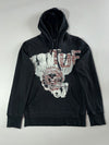 Tough Jeansmith | Distressed Graphic Hoodie Black | (L)