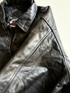 Due West “Live Love Life” Black Leather Western Yoke Jacket (2XL/3XL)