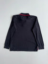 US Polo Assn (USPA) Long Sleeve Rugby Polo in Black(L