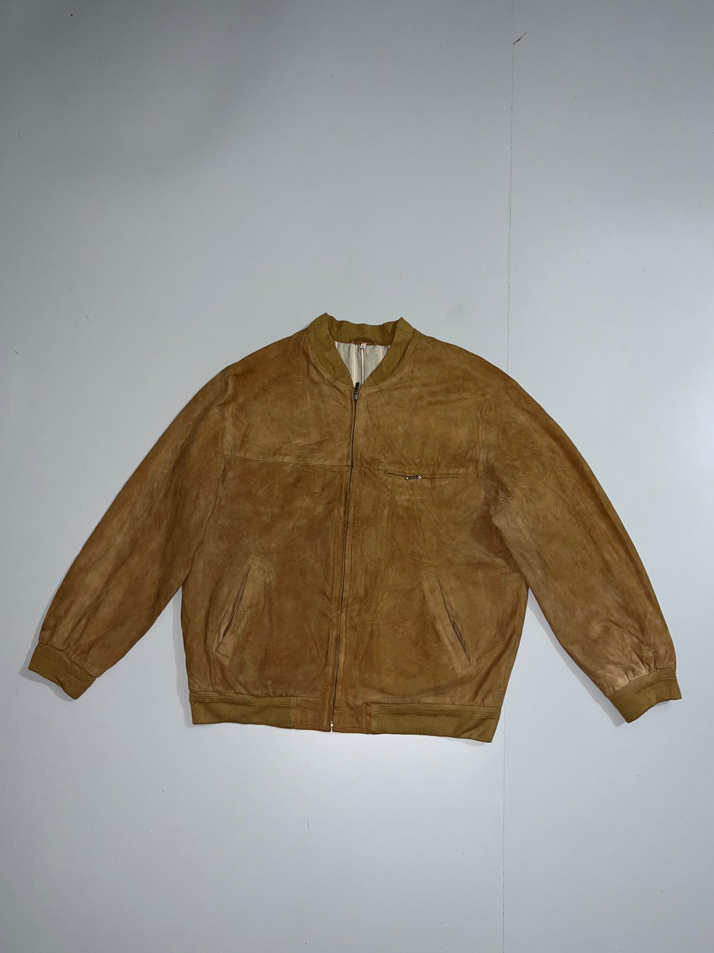 !                                                                                                                                                            Super Premium Original Sued Leather Jacket (XL)