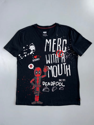 Marvel | Deadpool “Merc With A Mouth” Tee | Black (L)