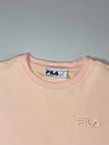 FILA Tonal Embroidered Logo Crewneck Sweatshirt, Peach (M)