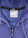 Puma Big Logo Full Zip Hoodie – Navy Blue, Size Small (M)