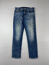 True Religion Flap Pocket Faded Straight Jeans (W:34) (L:43)
