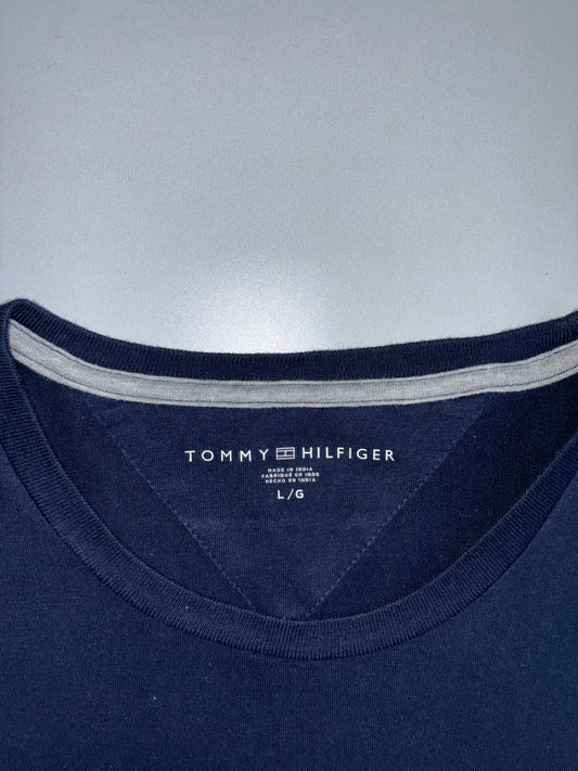 Tommy Hilfiger | Flag Logo Longsleeve Tee Navy | (XL)