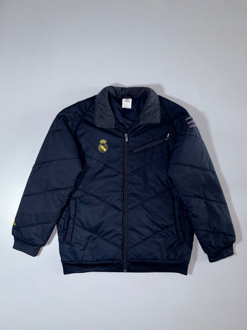 Adidas Real Madrid Puffer Jacket Navy Size (L)