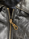 B.O.S Black & White USA Leather Racing Jacket (2XL)