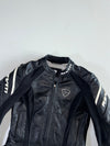REV’IT! Black Genuine Leather Armoured Café Racer Jacket (S)