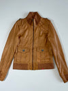 EDC 1968 San Francisco Tan Leather Bomber Jacket (S)