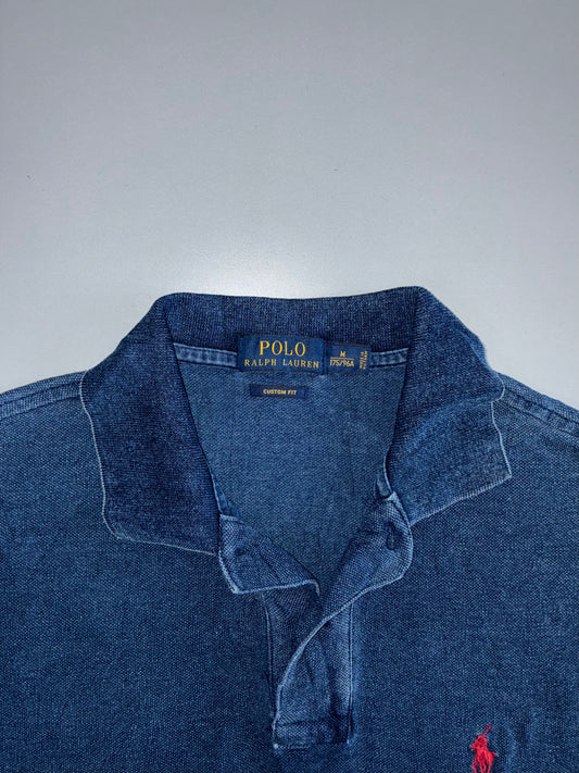 Polo Ralph Lauren | Acid Wash Pique Polo | Indigo Navy (L)