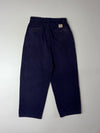 Polo Ralph Lauren Vintage 90s Navy Pleated Wide Chinos (W:28) (L:37)