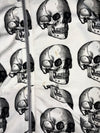 NUNUNU All-Over Skull Print Zip-Up Hoodie (XS)