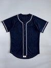 Augusta | Blank Mesh Baseball Jersey | Navy/White (XL)