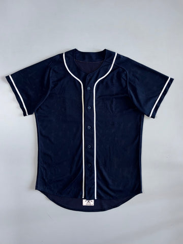 Augusta | Blank Mesh Baseball Jersey | Navy/White (XL)