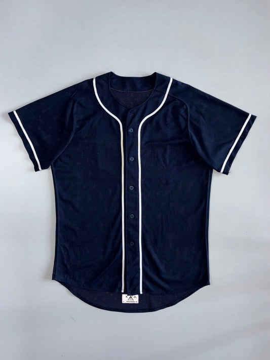 Augusta | Blank Mesh Baseball Jersey | Navy/White (XL)
