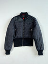 True Religion World Tour Quilted Puffer Bomber Jacket – Black Women’s (S)