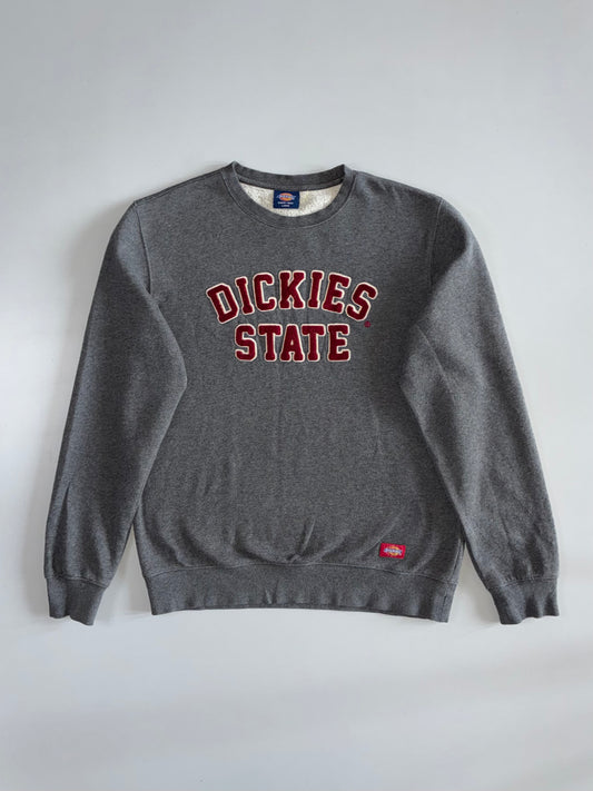 Dickies | “Dickies State” Arch Print Crewneck Sweatshirt | Charcoal Grey (L)