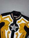 Hein Gericke Full Leather Motorcycle Racing Suit (PADDED) (Leather Jacket Size : S) (Leather Pant  :W:28|L:37) W/ Sliders