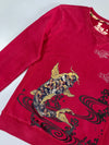 Puma Snake Print Black Pullover Embroidered  (XS)
