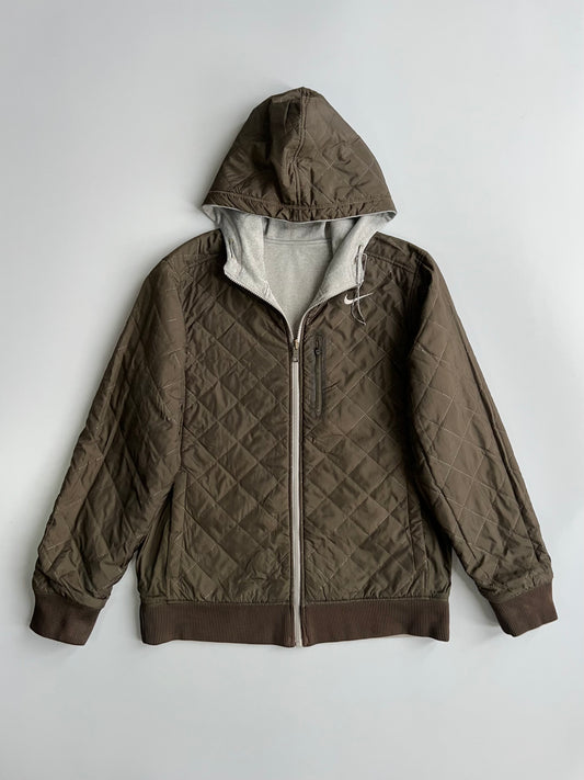 Nike Therma-Fit | Reversible Quilted Hoodie Jacket (L)