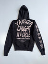 Yakuza893 | Black Caught In A Circle Graphic Hoodie | (S/M)