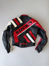 ZVintage AGV × Ducati Leather Motorcycle Jacket (Original Pure Leather) Made/Designed in Italy  (M)