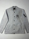 Vintage MLB New York Yankees Grey Bomber Jacket (M/L)